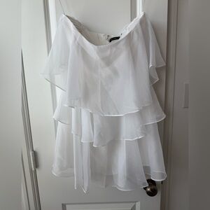 Abercrombie & Fitch White Chiffon dress